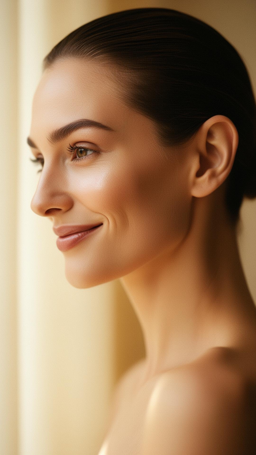 Retrato editorial — sorriso natural